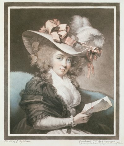 Mrs Mills, engraved and pub. by John Raphael Smith by George Engleheart
